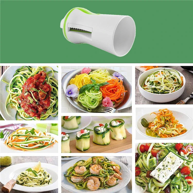 Heavy Duty Vegetable Spiralizer Slicer - Spiral Cutter for Zucchini, Pasta & Spaghetti Maker